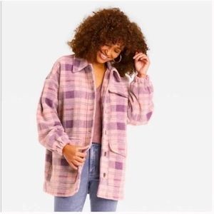 Universal thread plaid shacket Clearance